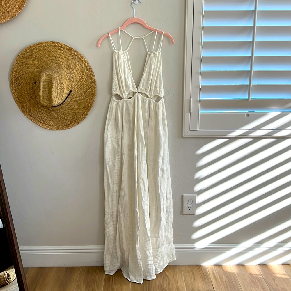 Anthropologie white gauze dress XS. New with tags